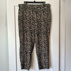 J. Crew Factory Jamie Pant * Leopard Print * size 16